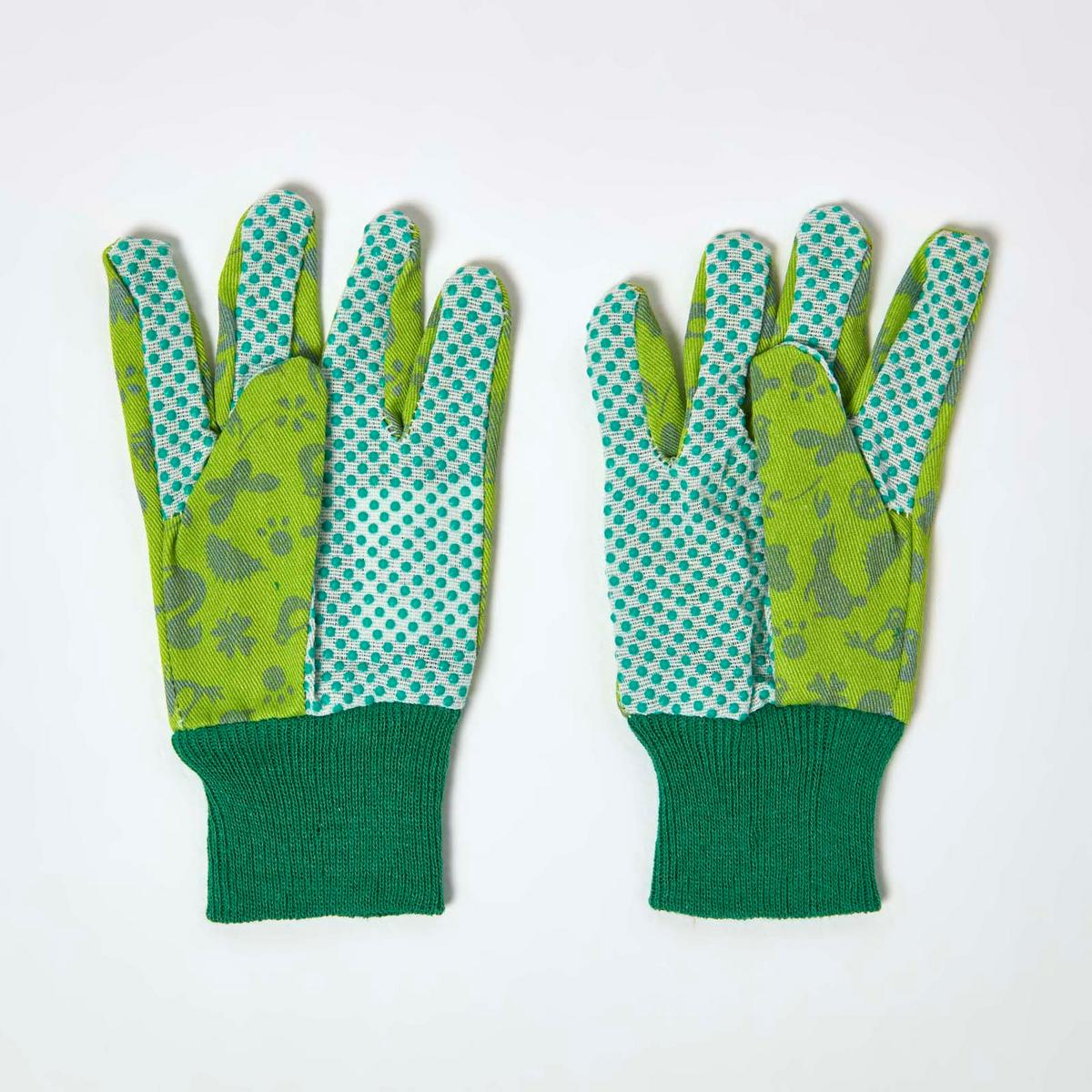 GARTENHANDSCHUHE für Kinder - Grün, Textil (11/19.7/19.7cm) - Homescapes
