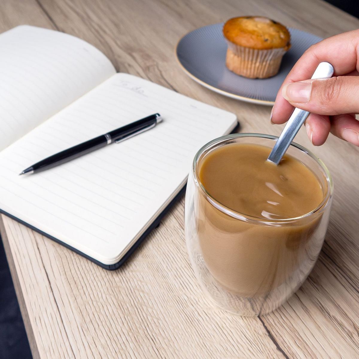 KAFFEEGLAS 250ml (4er-Set) - Transparent, Glas - Intirilife