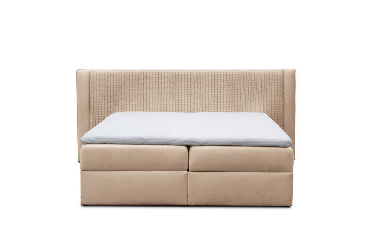 BOXBETT Cedric In Magic Velvet - Rosa, Holzwerkstoff/Textil (120/200cm) - Fun Möbel