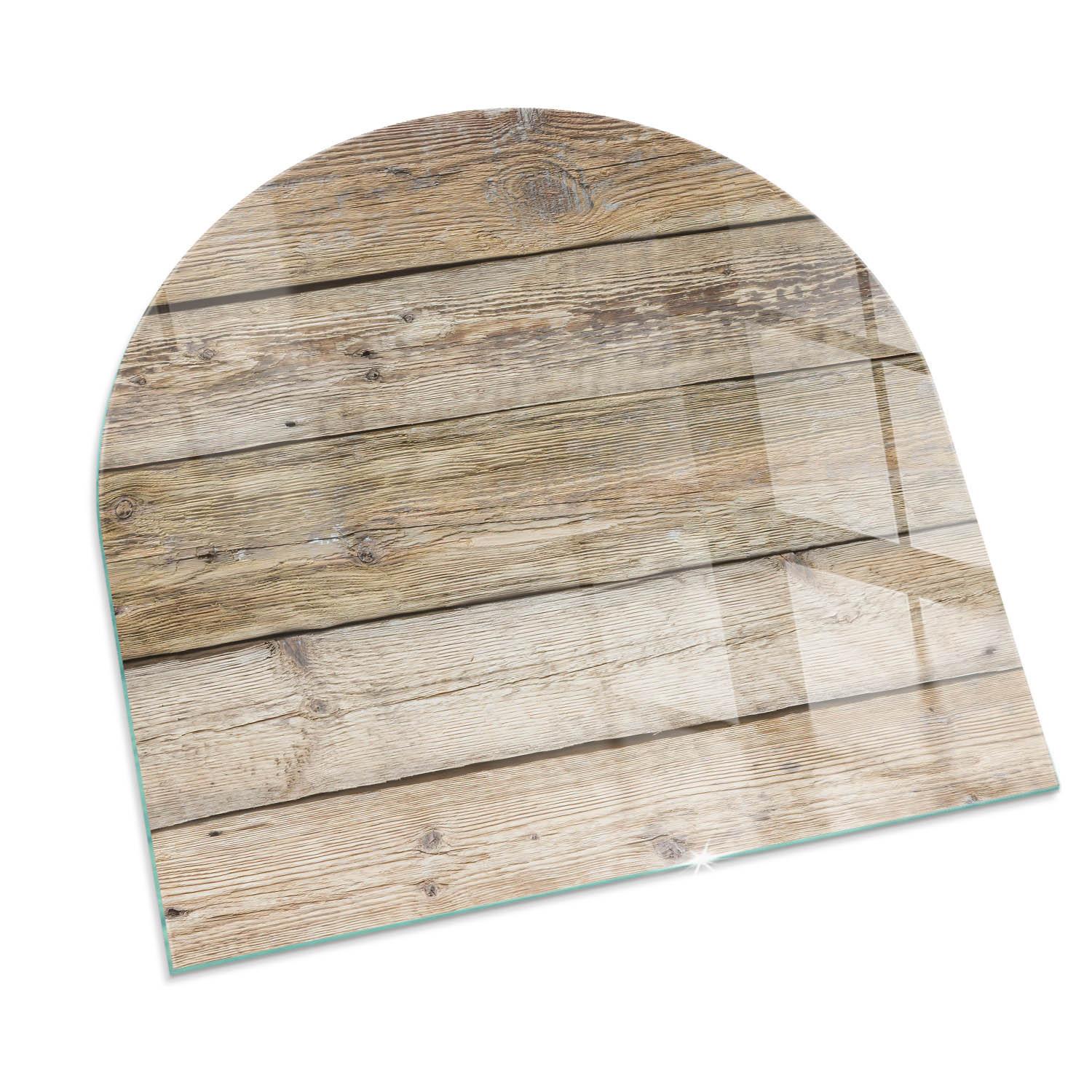 GLASPLATTE für Kamin 100x100 cm - Beige, Glas (100/100/0.4cm) - TULUP