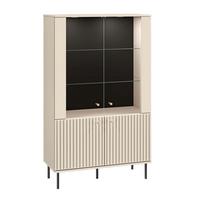 GESCHIRRSCHRANK Nova Beige - Beige, Holzwerkstoff (92/151/40cm) - Petits-meubles