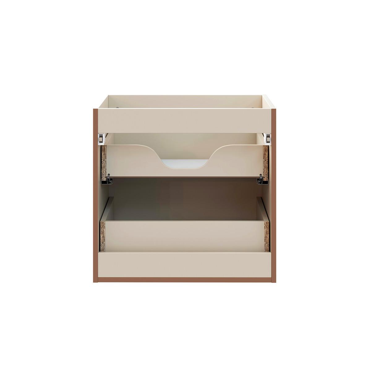 DOPPELWASCHTISCH 120.4cm Sanae Sandbeige - Beige, Holzwerkstoff (120.4/57/46cm) - Petits-meubles