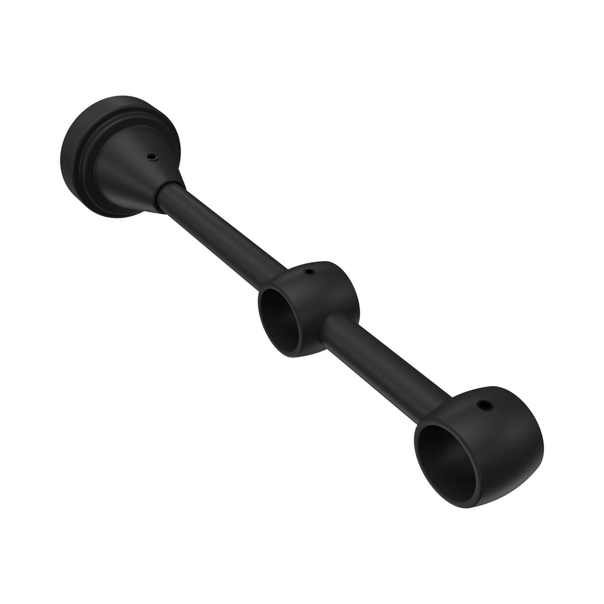 GARDINENSTANGE Primus Matteo 200 cm, 2-läufig, 16 mm Ø Schwarz - Schwarz, Metall (200cm) - INTERDECO