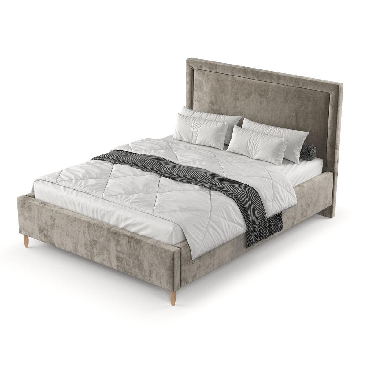 POLSTERBETT Vega 120/200 cm Beige im Lotta Stoff - Beige/Naturfarben, Holz/Holzwerkstoff (120/200cm) - AltaBeds