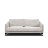 SOFA VILT 3-Sitzer, weiß - Schwarz/Weiß, Holzwerkstoff/Textil (202/89/94cm) - Wozimo