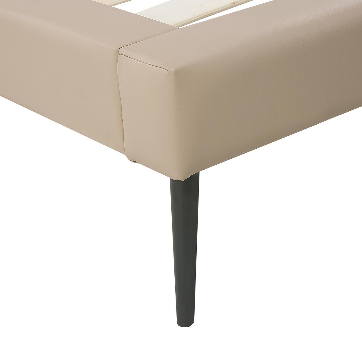 BETT 160/200cm Beige Essonne - Beige, Textil (160/200cm) - Beliani
