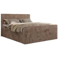 BOXBETT TILIANO DUO 180/200 - Braun Cord - H3 - Braun, Textil (180/200cm) - MKS