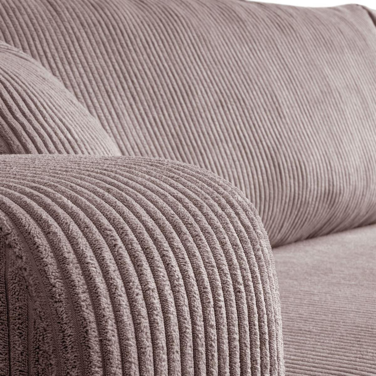 ECKSOFA PRESTIGE L, Poso 27 - Rosa, Textil (247/143cm) - Lookway