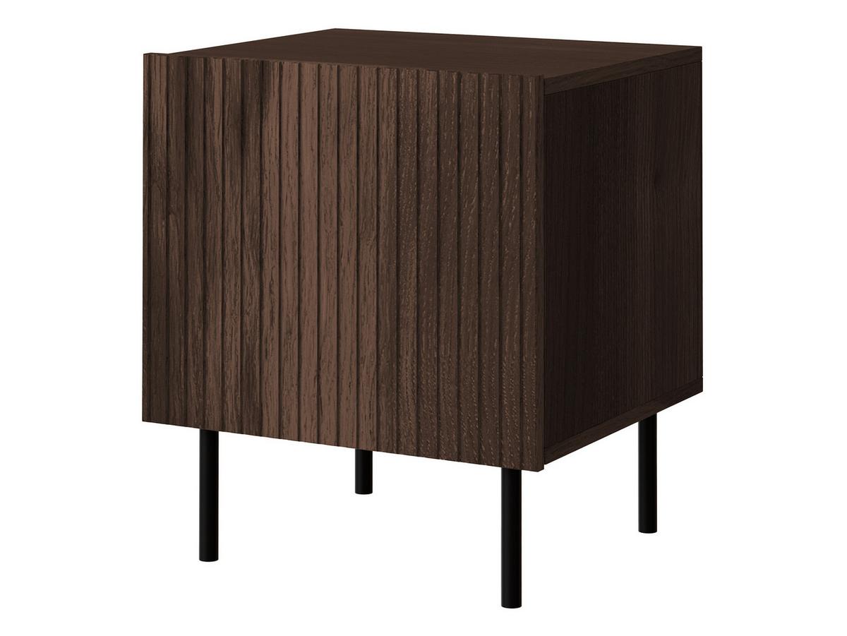 NACHTTISCHE-SET Tacos - Schwarz/Braun, Holzwerkstoff/Metall (45/53/41cm) - MIRJAN24