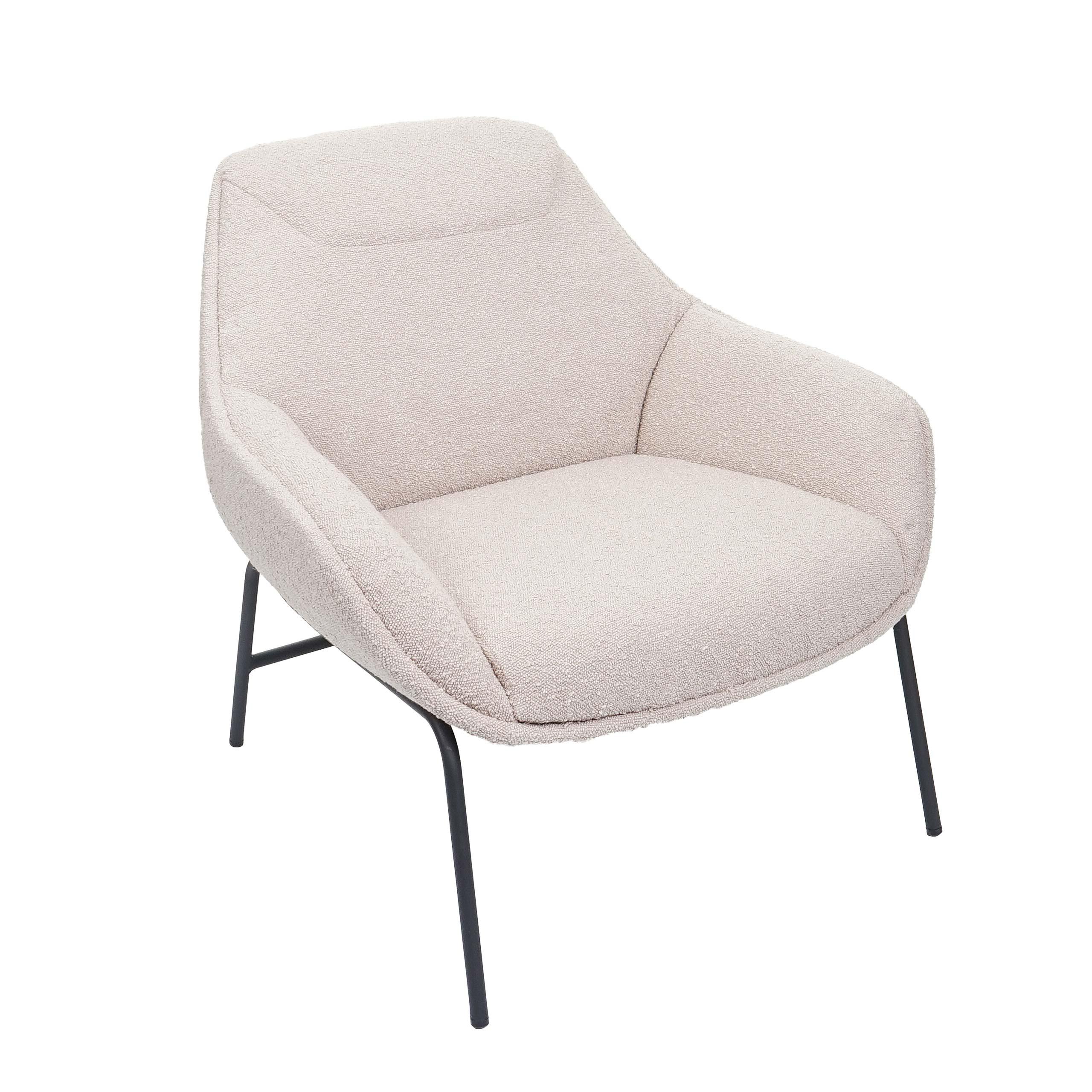 LOUNGE-SESSEL Cremeweiß - Weiß, Textil (80/79/80cm) - MCW