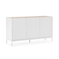 SIDEBOARD Curva 3 türen Weiß - Weiß, Holzwerkstoff (140/80/40cm)