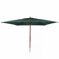 SONNENSCHIRM C57B Dunkelgrün - Dunkelgrün, Holz (300/300cm) - MCW