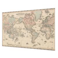 FOTOTAPETE 152x104 cm - Historische Karte - Beige, Textil (152/104cm) - Wallfluent