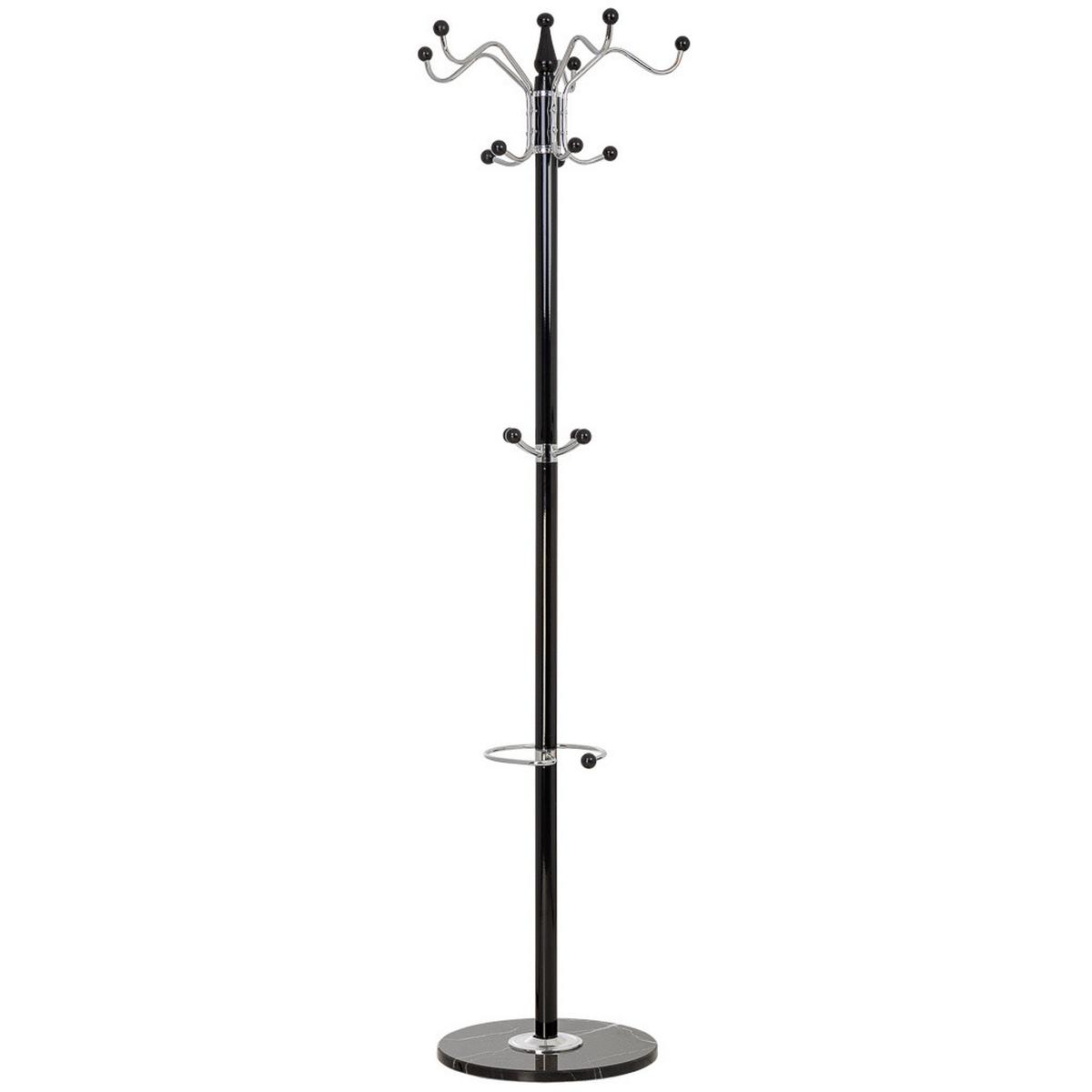 GARDEROBE aus metall 36x175cm - Schwarz, Metall (36/175/36cm) - Wanderlust