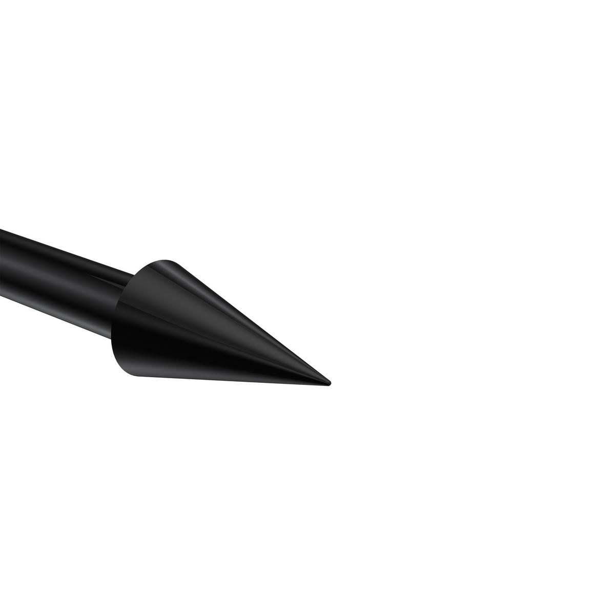 ENDSTÜCKE FÜR GARDINENSTANGEN 20 mm Ø, Savio Schwarz, Packung 2 Stück - Schwarz, Metall (6/3.4/3.4cm) - INTERDECO