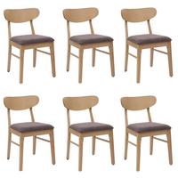 ESSZIMMERSTUHL Beige, Taupe 6er-Set - Taupe/Beige, Holz (45/79/49cm) - MCW