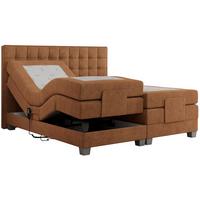 BOXBETT ELEKTRO 140/200 Orange Struktur - H4 - Orange, Holz/Textil (140/200cm) - MKS