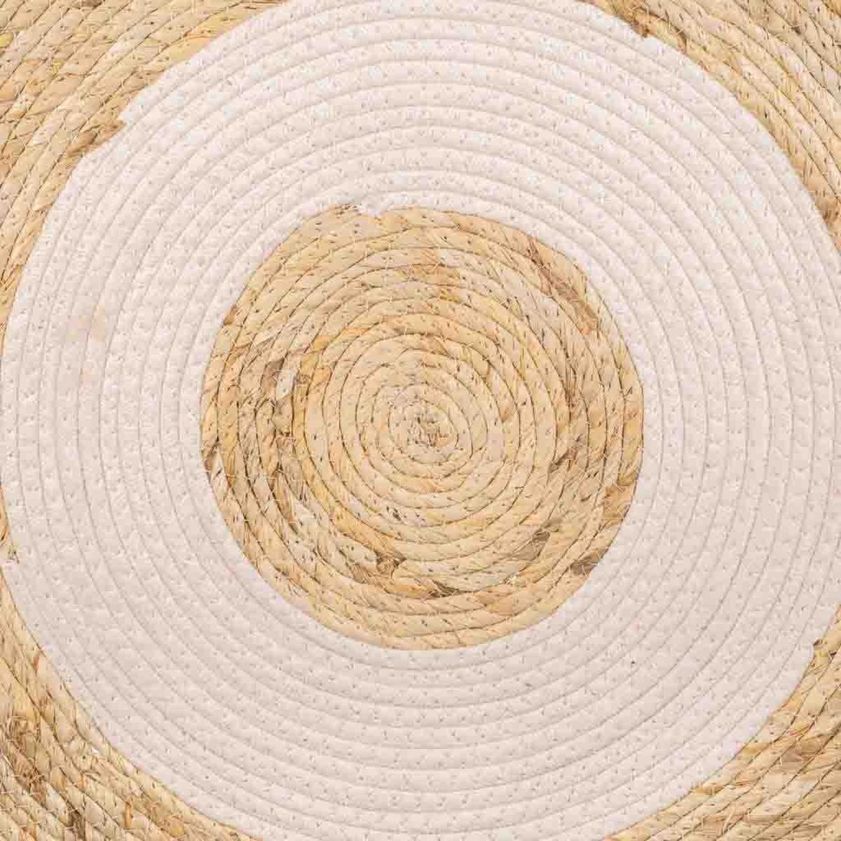 NATURFASERTEPPICH braun handgewebt D100x1 cm - Multicolor, Naturmaterialien (100/100cm) - Wanderlust