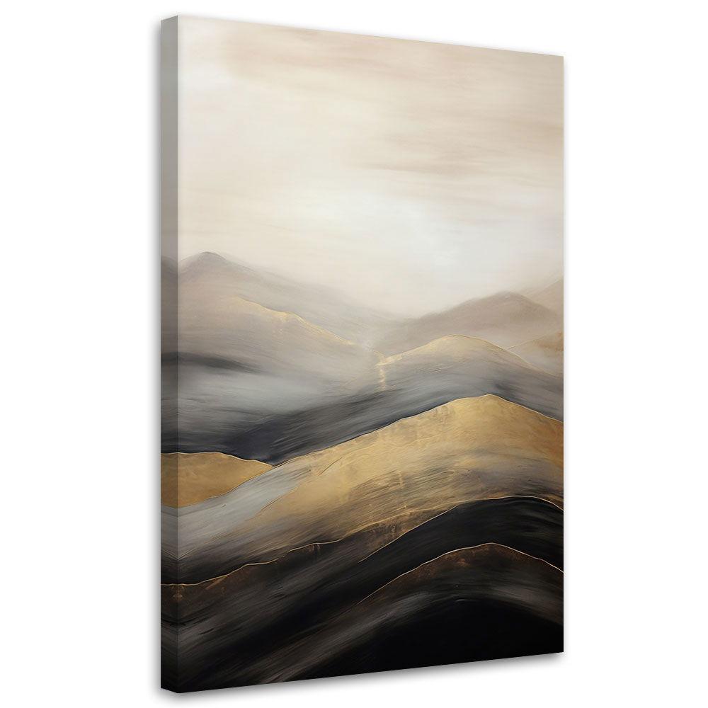KUNSTDRUCK Gold 40/60 cm - Goldfarben, Textil (40/60cm) - KUNSTLOFT
