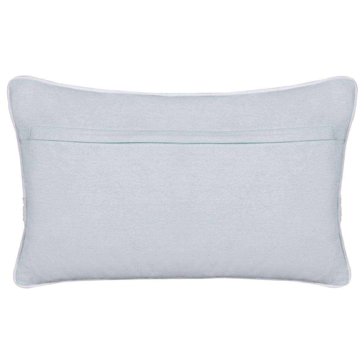 DEKOKISSEN 2er-Set Grau 30/50 cm Gazania - Weiß/Grau, Textil (30/50cm) - Beliani
