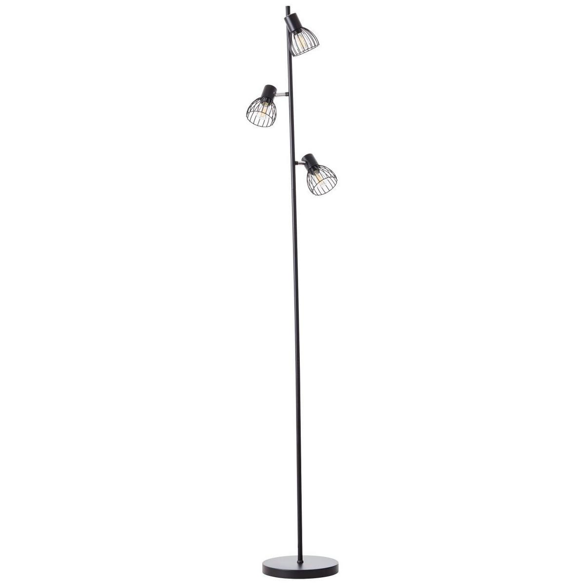 STANDLEUCHTE Blacky 93085/06 - Schwarz, Metall (26/28/162cm) - Brilliant