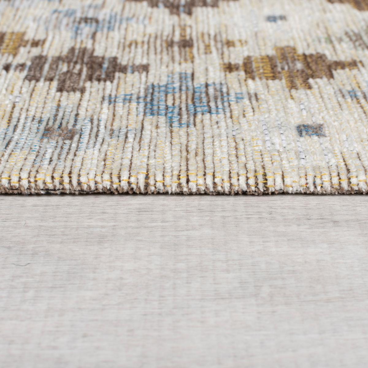 TEPPICH COQUET, mit Kreuz Muster, Erdtöne-Bunt, 200 x 290 cm - Beige, Textil (290/200cm) - KADIMA DESIGN