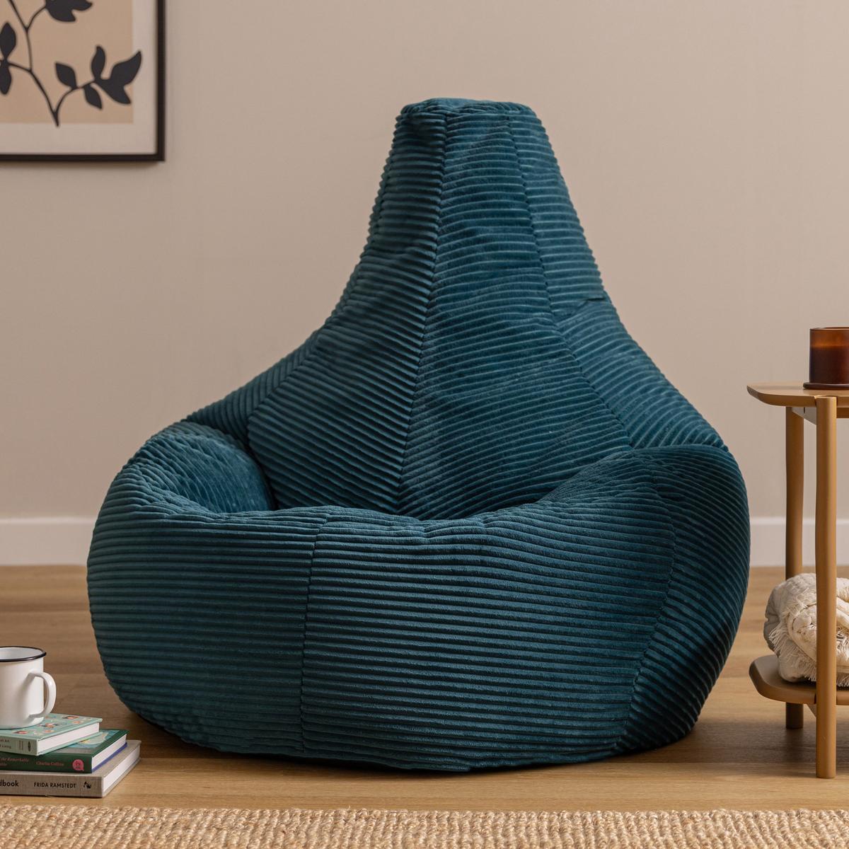 SITZSACK Dalton XXL Cord - Dunkelgrün, Textil (94/85/92cm) - icon