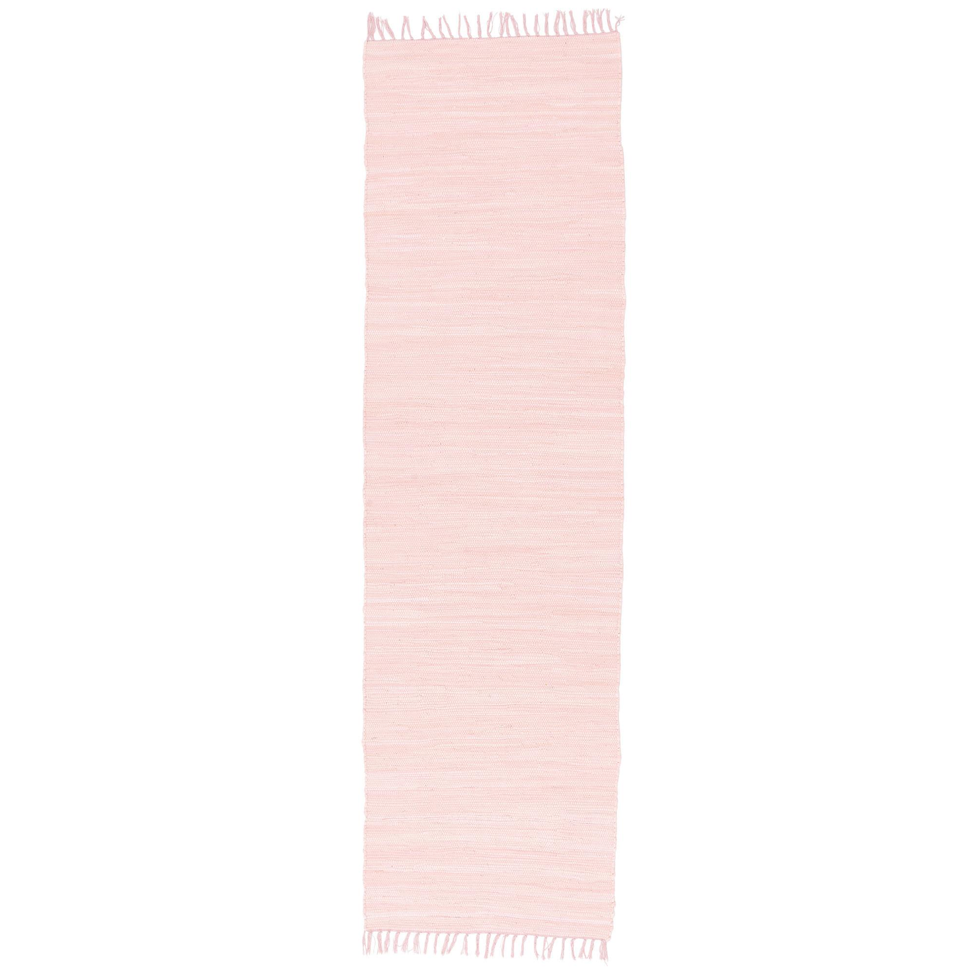 BAUMWOLLE NATUR TEPPICH LÄUFER JOLLY COTTON - Rosa, Textil (70/250cm) - Pergamon