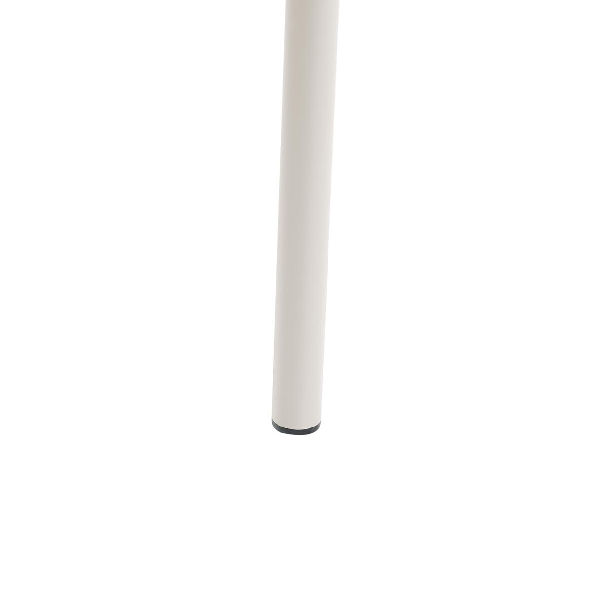 GARTENSTUHL 2er-Set Metall Hellbeige Lefkada - Beige, Metall (38/80/54cm) - Beliani