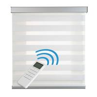 DOPPELROLLO MotorisiertesWeiß 200x250 cm - Weiß, Kunststoff (200/250cm) - STORESDECO