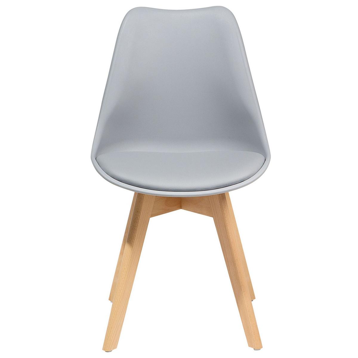 ARBEITSHOCKER 2er-Set Kunststoff Grau Dakota II - Grau, Holz/Kunststoff (47/84/43cm) - Beliani