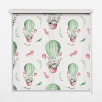 INNENROLLO - Fensterrollo - Rollo - 70x140 cm - Grüne Ballons - Grün, Kunststoff (70/140/0.5cm) - TULUP
