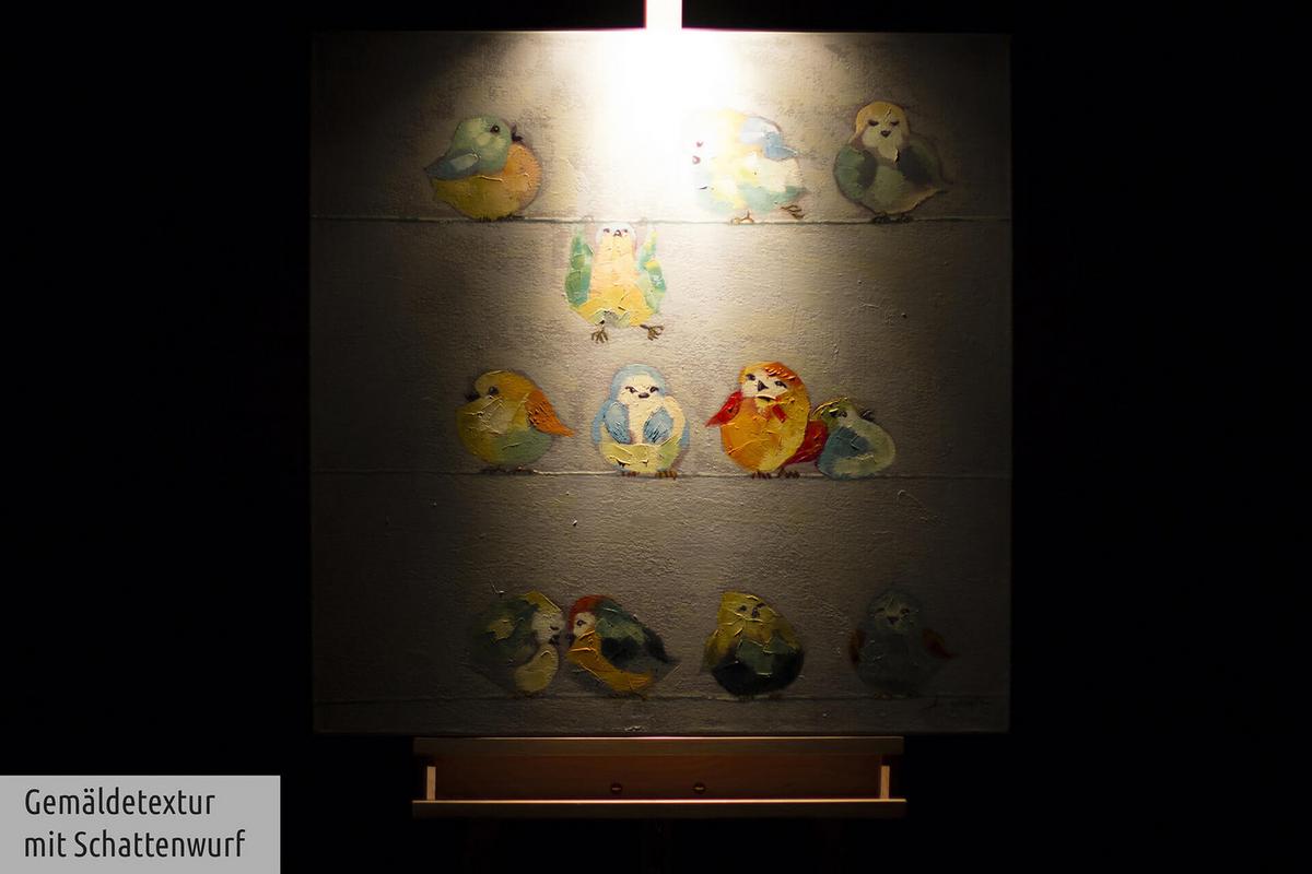 ACRYLBILD HANDGEMALT 80/80 cm - Grau, Holz/Textil (80/80cm) - KUNSTLOFT