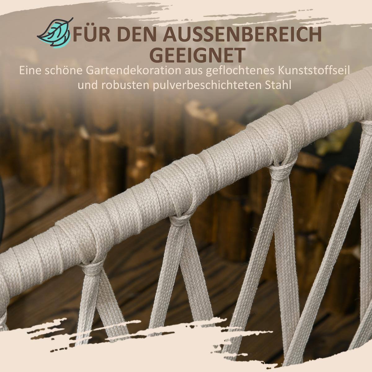 GARTENMÖBEL Set, Stahl, Grau - Grau, Metall - Outsunny