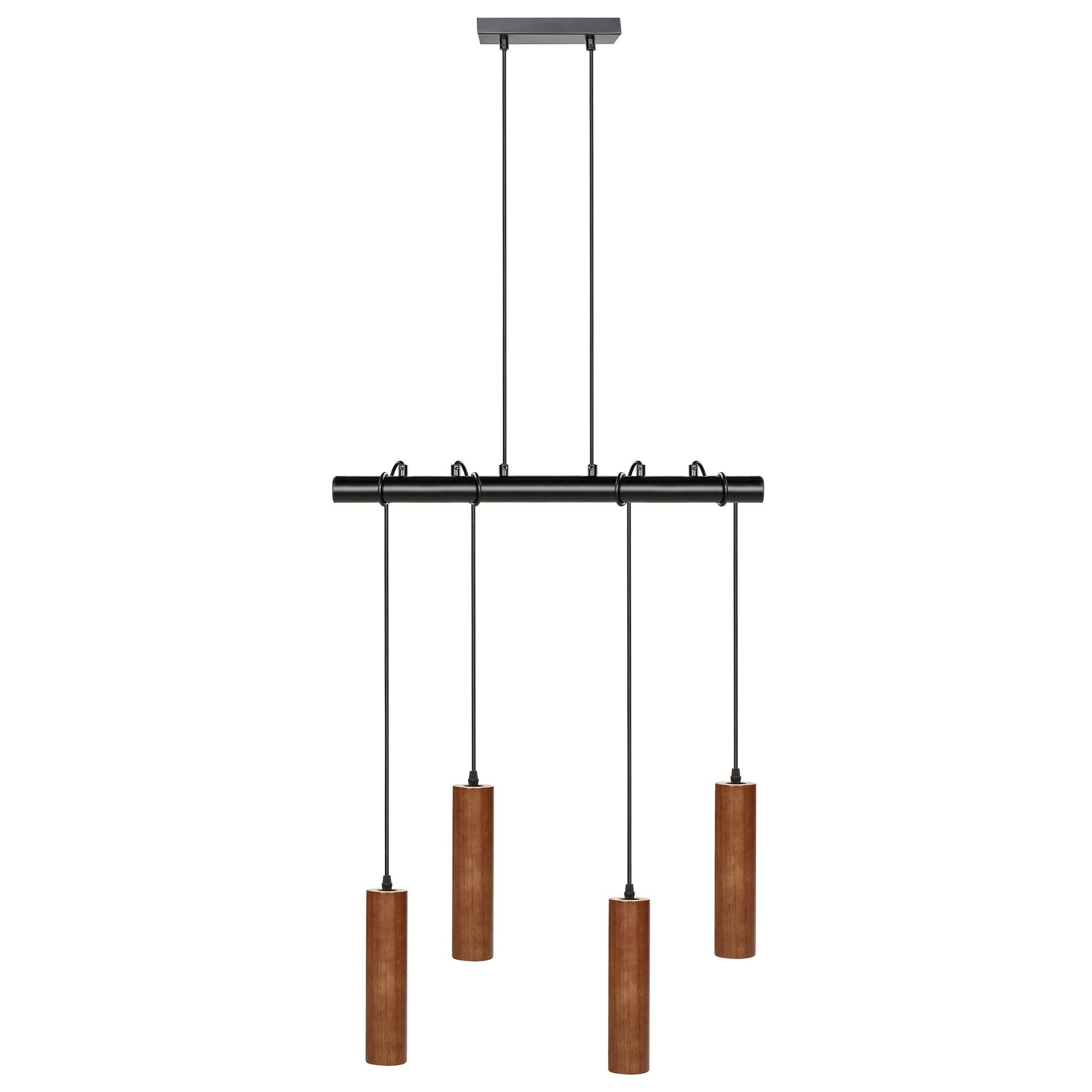 HÄNGELEUCHTE Tutaki 16/61/162 cm - Schwarz, Metall (16/61/162cm) - Beliani