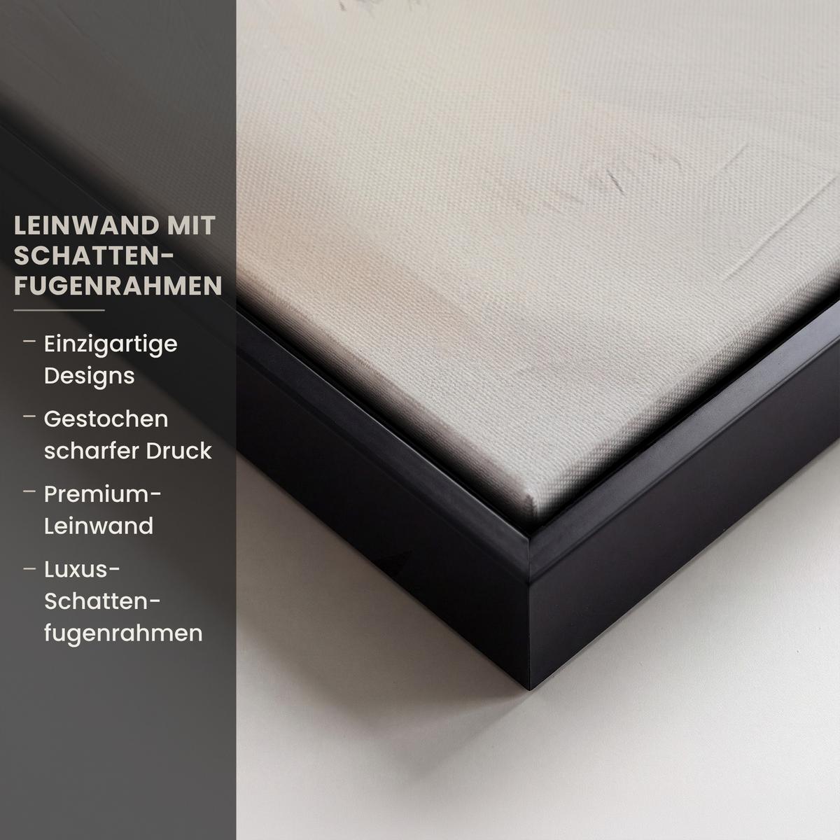 LEINWAND Bilder mit Rahmen - Korb - Eier - Rosa - 40x60 - Beige, Textil (40/60cm) - MuchoWow
