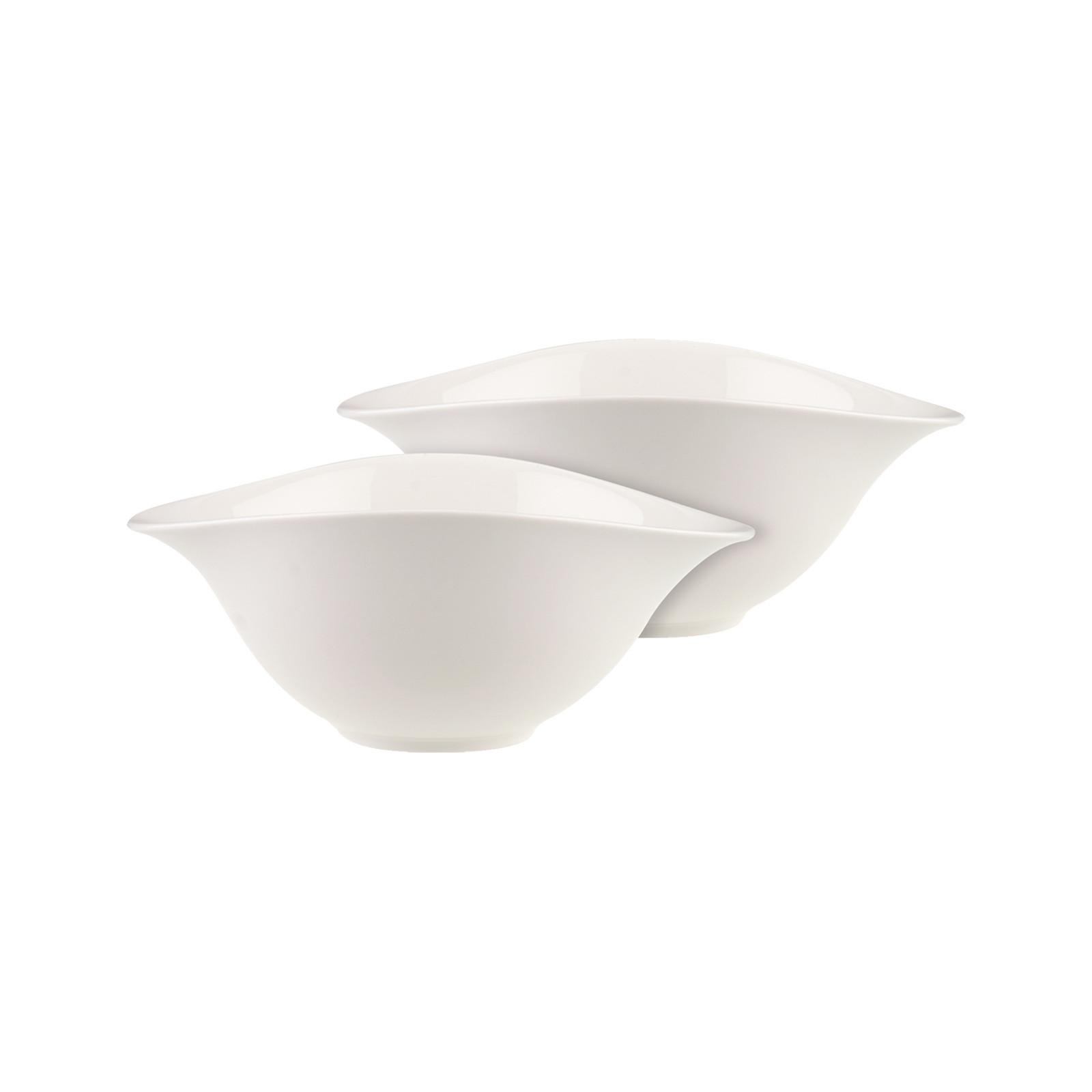 SALATSCHALEN Vapiano weiß 20,5 x 17 cm 2er Set - Weiß, Keramik (1cm) - Villeroy & Boch