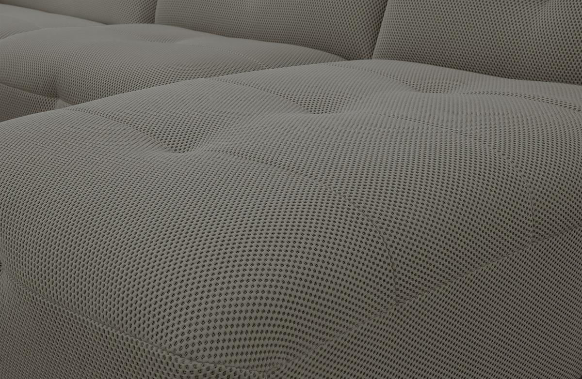 ECKSOFA TRENTO 4-Sitzer, taupe - Taupe/Schwarz, Holzwerkstoff/Kunststoff (262/165cm) - Wozimo