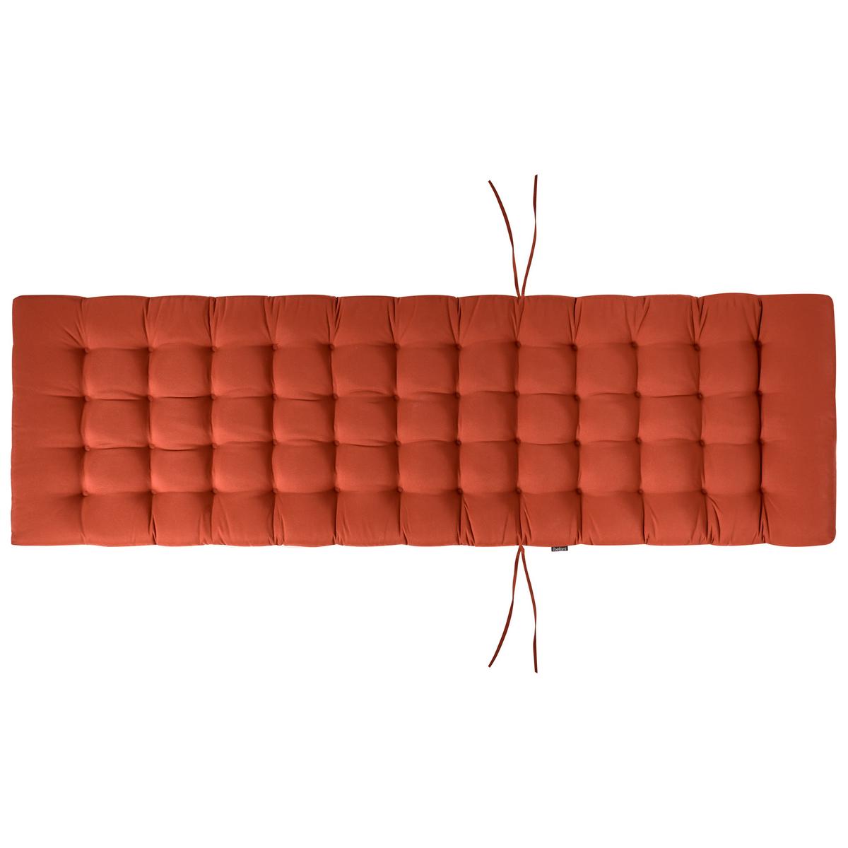 LIEGENAUFLAGE Rot 56/192 cm Cesana Premium - Rot, Textil (192/5/56cm) - Beliani