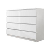KOMMODE Malwa M8 - Weiß, Holzwerkstoff (138/100/40cm) - MIRJAN24