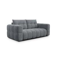 SOFA CLOUDI 2,5-Sitzer, dunkelgrau - Dunkelgrau/Schwarz, Holz/Textil (211/89/104cm) - Wozimo