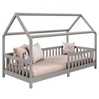 HAUSBETT NINA 90X200 CM - Grau, Holz (96/135/206cm) - IDIMEX