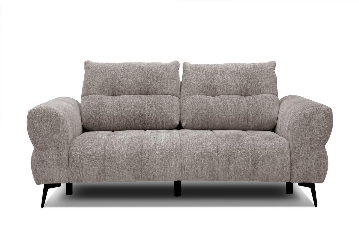 SOFA SALVINI 2,5-Sitzer, dunkelbeige - Beige, Holz/Textil (206/88/99cm) - Wozimo
