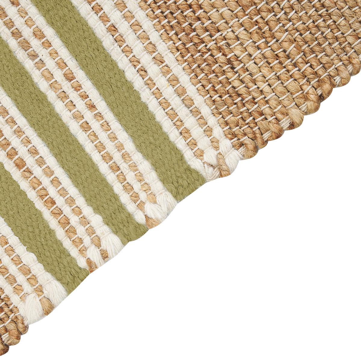TEPPICH geflochten Mirza 150/80 cm - Beige, Naturmaterialien (80/150cm) - Beliani