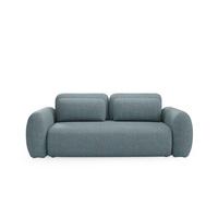 SOFA Carmela 3 Sitzplätze Blau - Blau, Holz (266/95/121cm) - Petits-meubles