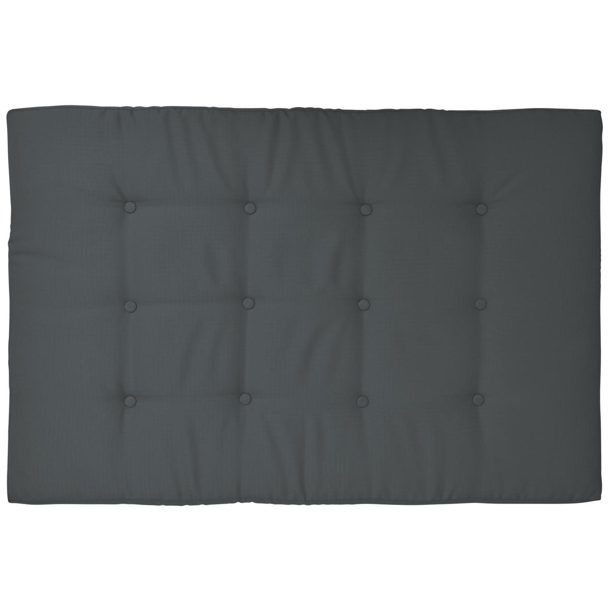 PALETTENKISSEN Eco Elements Sitz 120/80/15 cm Graphitgrau - Grau, Textil (80/15/120cm) - Beautissu 