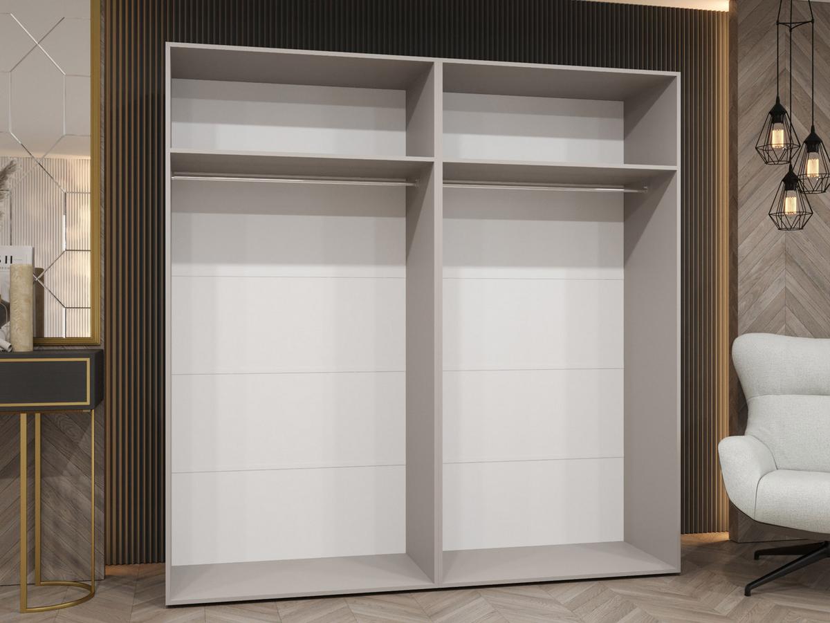 DREHTÜRENSCHRANK Mila I 200 - Goldfarben/Nussbaumfarben, Holzwerkstoff/Kunststoff (200/202/52cm) - MIRJAN24