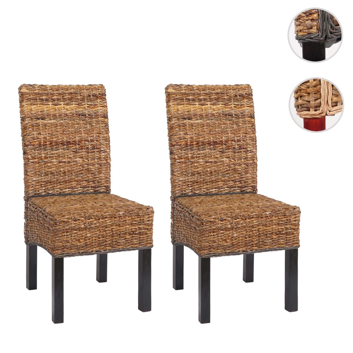 ESSZIMMERSTUHL Dunkelbraun 2er-Set - Dunkelbraun/Braun, Holz (46/96/41cm) - MCW