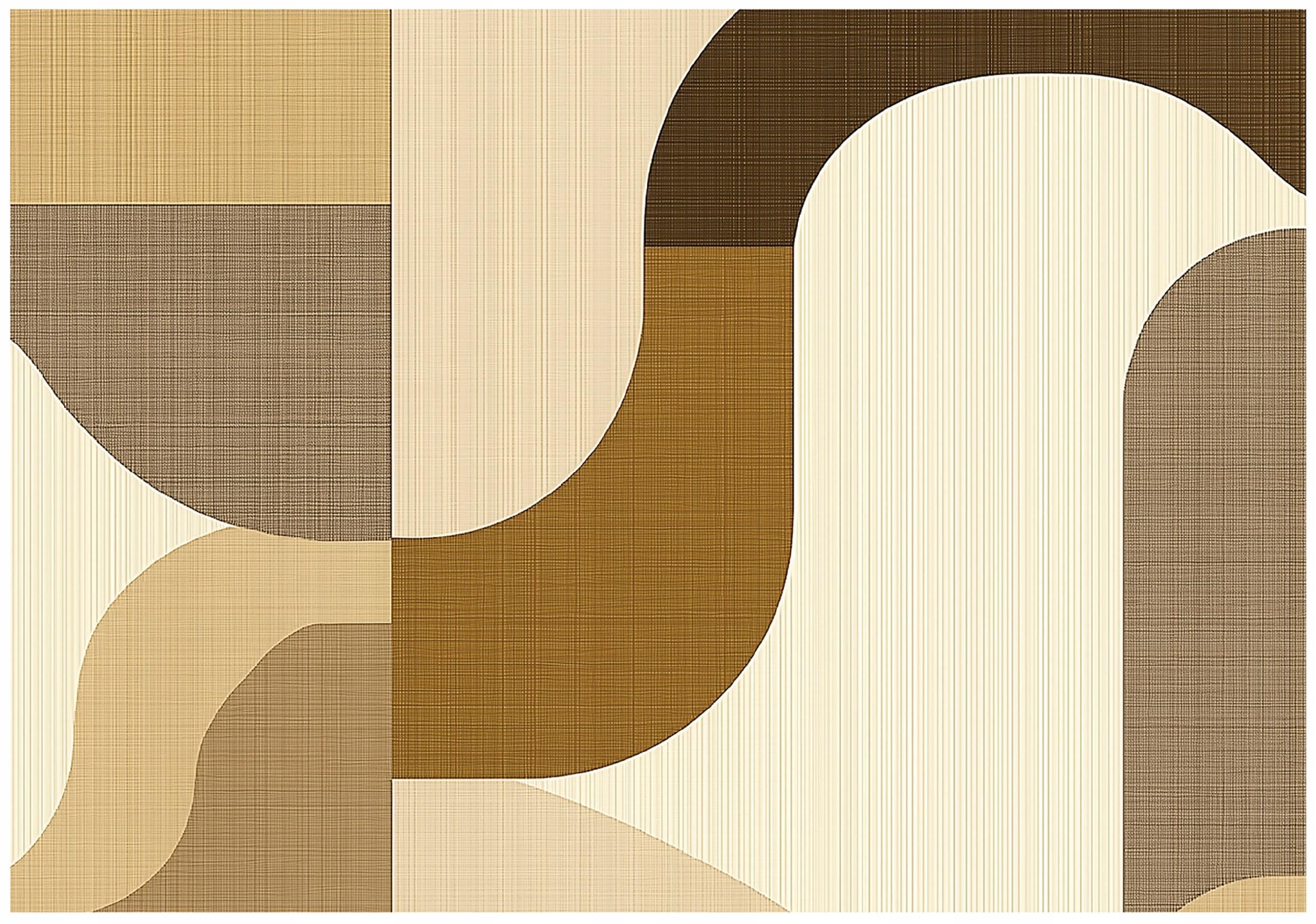FOTOTAPETE Abstrakt Boho Vlies Tapete Wohnzimmer 400x280 - Multicolor, Papier (400/280cm) - Wallarena