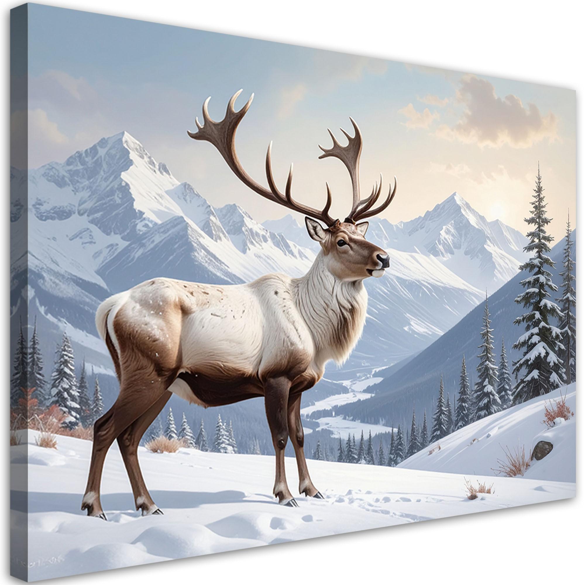 LEINWANDBILD Weihnachten 120x80cm - Weiß, Textil (120/80cm) - Feeby
